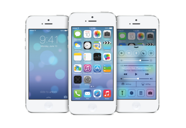 Дизайн iOS 7 подчеркивал минимализм, чистые линии, светлые шрифты, и смелые цвета.