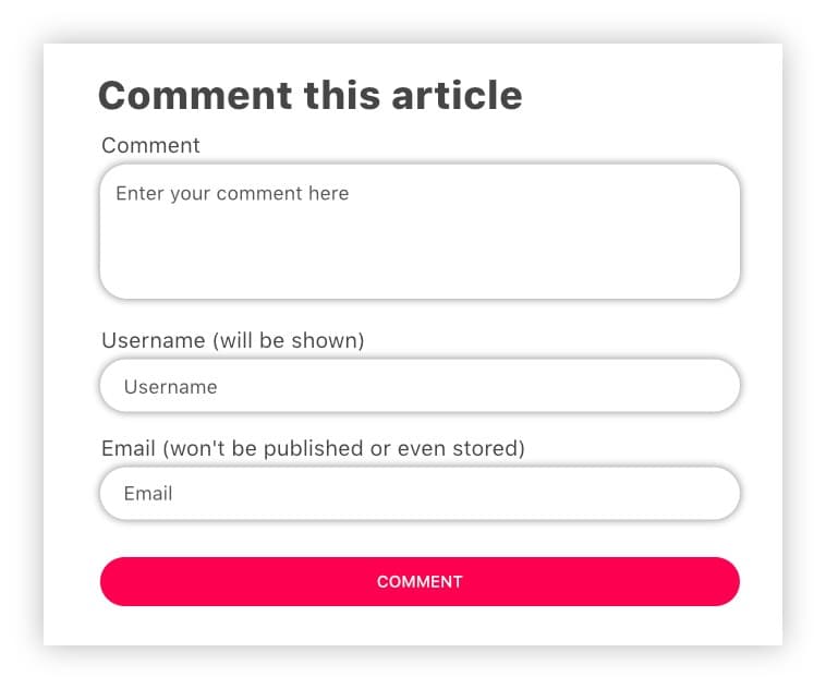 Такой подход позволяет пользователям оставлять комментарии, без необходимости в регистрации