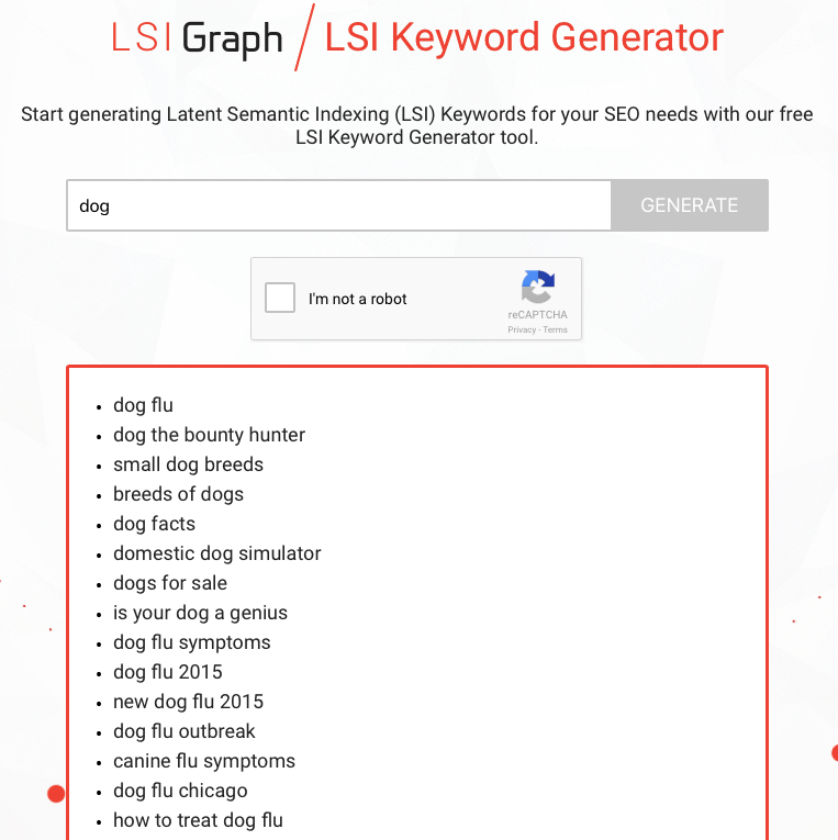 LSI-keyword-generator